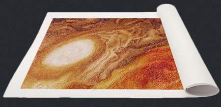 rolled canvas Jupiter Great Red Spot painting